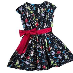 Deadly Dames Vixen by Micheline Pitt Mermaid Pirate Tattoo Dress Red Bow Medium